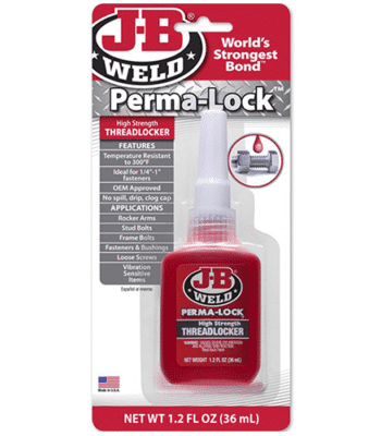 JB Weld - Perma Lock Red - High Strength 6ml