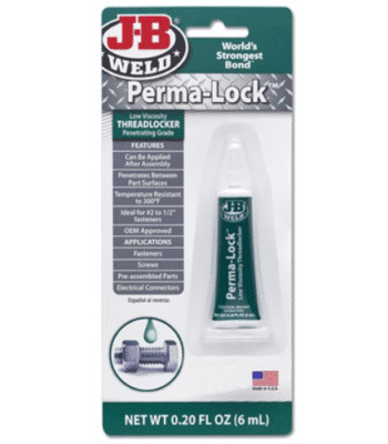 JB Weld - Perma Lock Green - Gennemtrængende Gevindlås, 6 ml